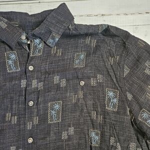 Batik Bay Hawaiian Shirt Plack Palm Trees XXL